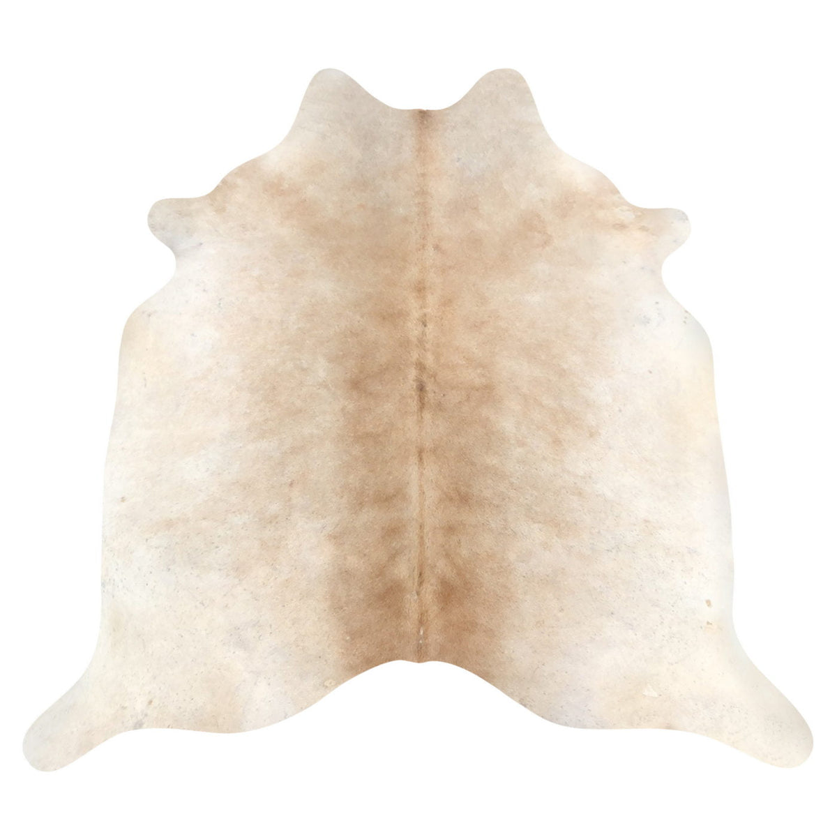 Natural Brazilian Cowhide Rug -  Caramel & Ivory