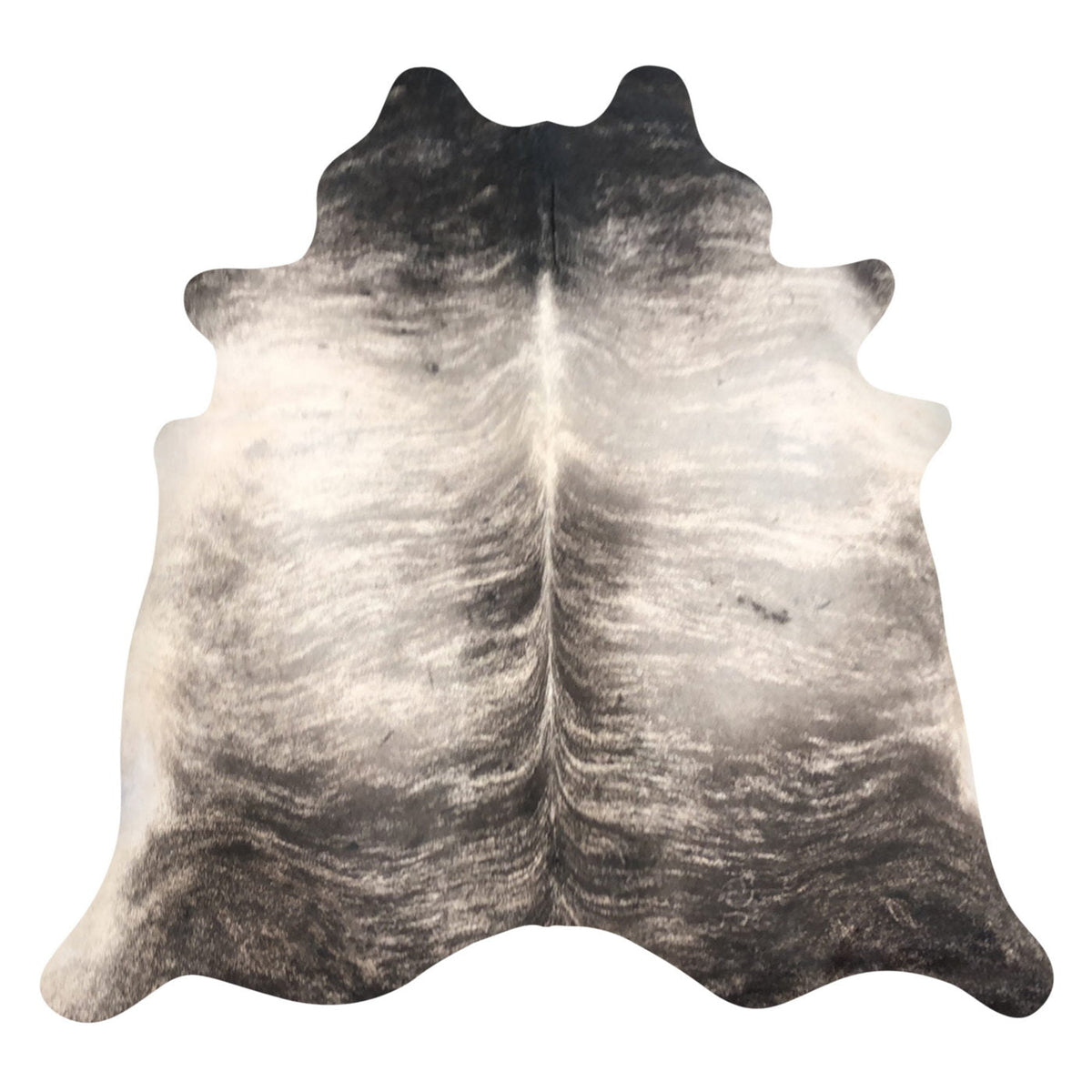 Natural Brazilian Cowhide Rug -  Espresso, Taupe & Ivory
