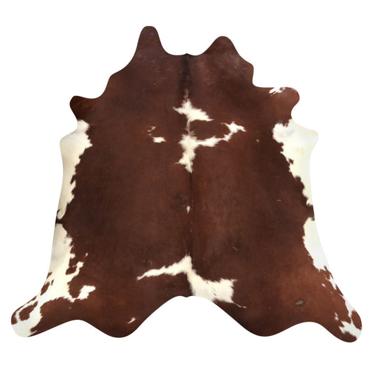 Natural Brazilian Cowhide Rug -  Mocha & Ivory