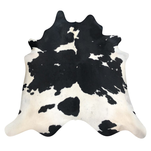 Natural Brazilian Cowhide Rug -  Espresso & Ivory