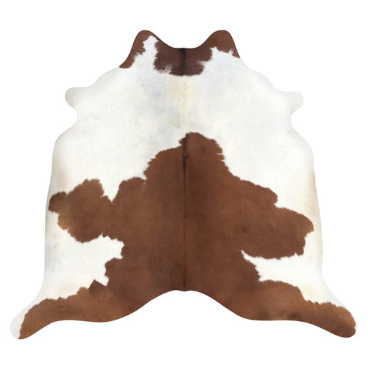 Natural Brazilian Cowhide Rug -  Mocha & Ivory