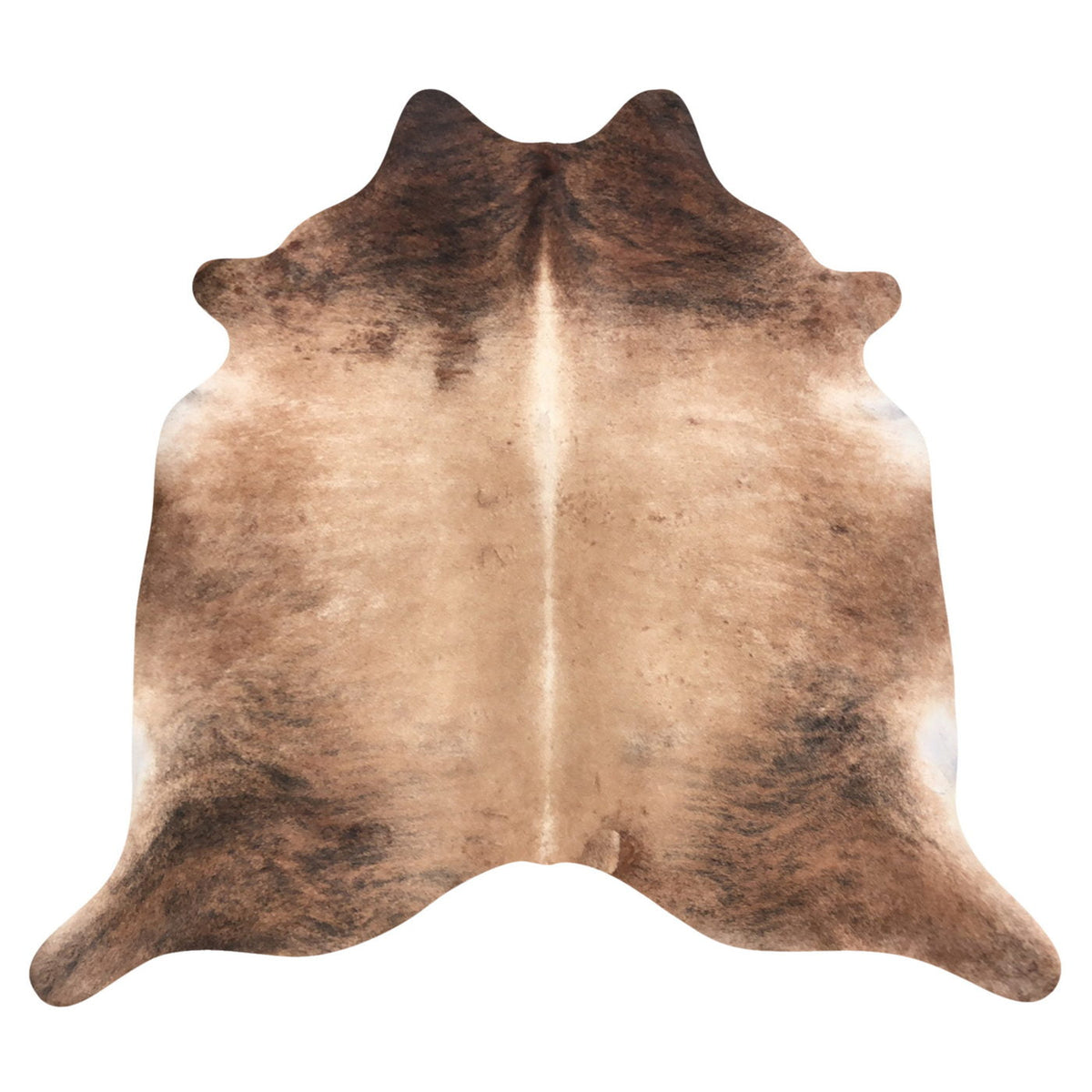 Natural Brazilian Cowhide Rug -  Caramel, Mocha & Espresso