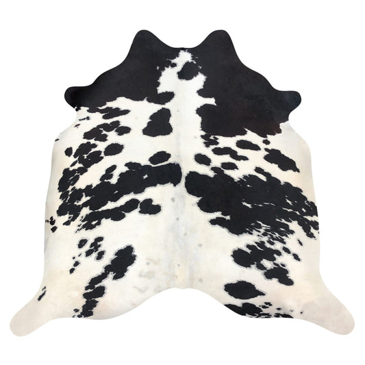 Natural Brazilian Cowhide Rug -  Espresso & Ivory