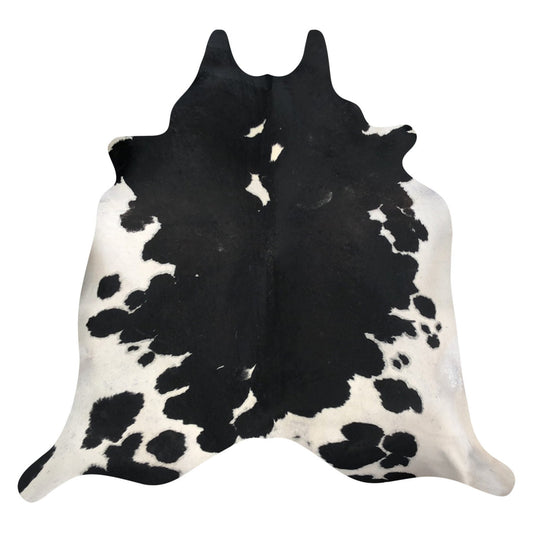Natural Brazilian Cowhide Rug -  Espresso & Ivory