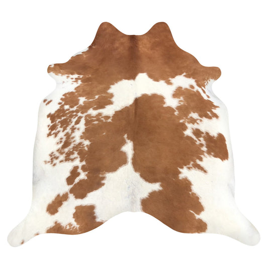 Natural Brazilian Cowhide Rug -  Mocha & Ivory