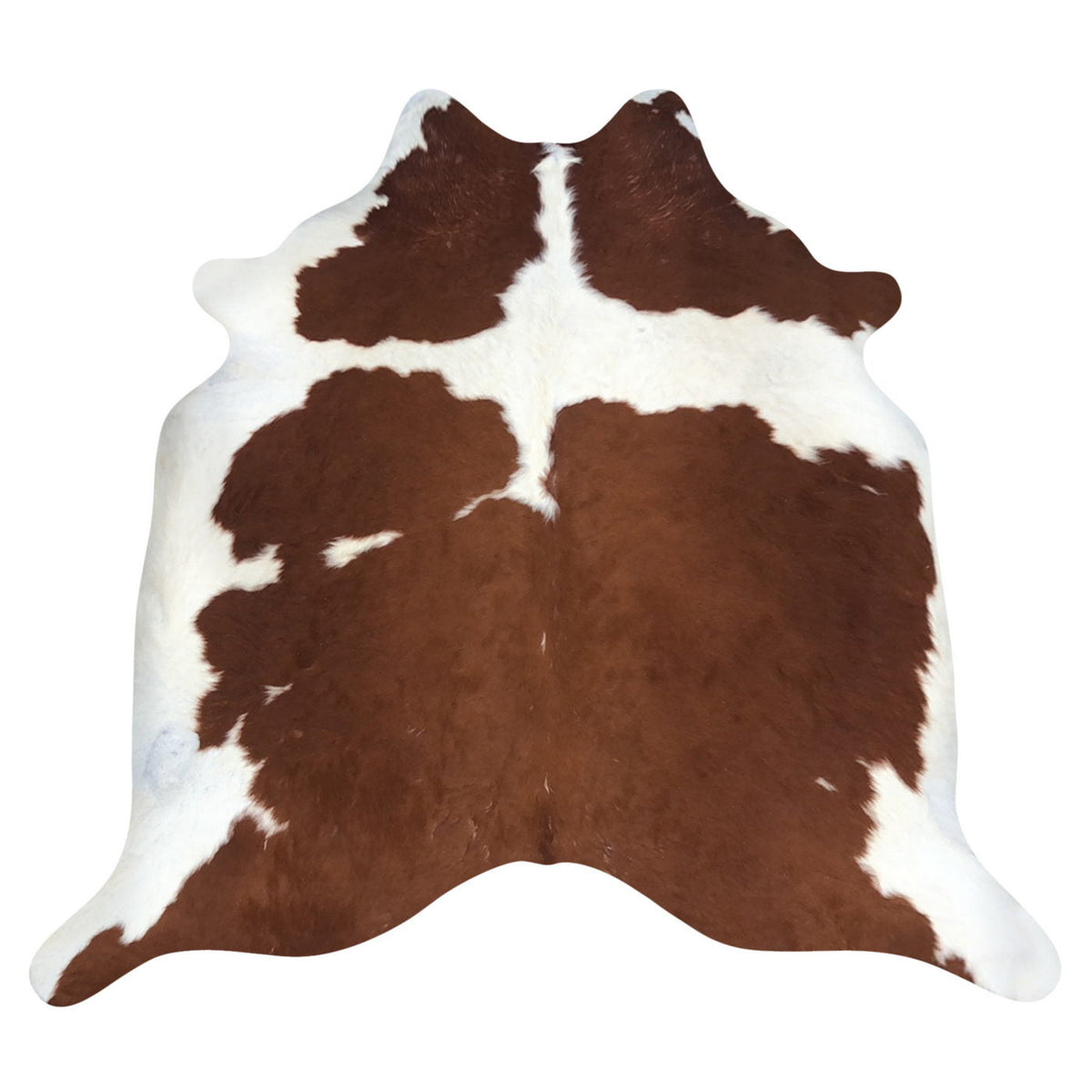 Natural Brazilian Cowhide Rug -  Mocha & Ivory