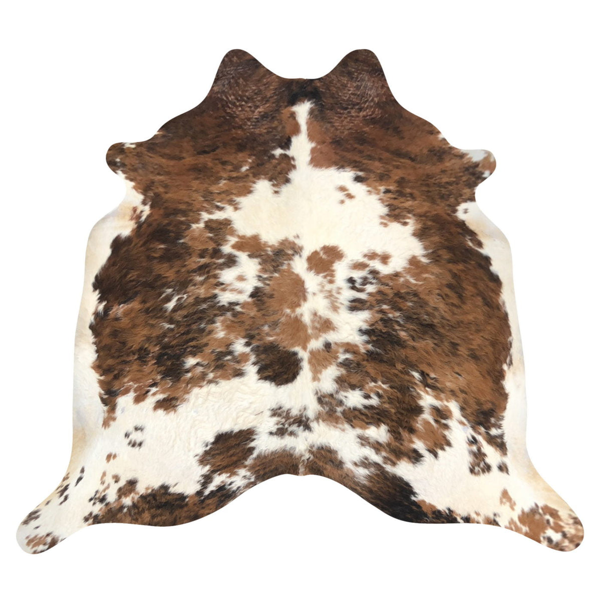 Natural Brazilian Cowhide Rug -  Mocha, Espresso & Ivory