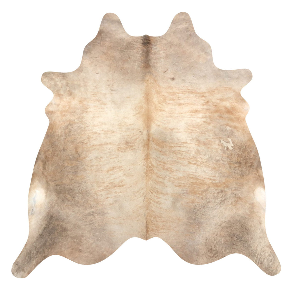 Natural Brazilian Cowhide Rug -  Caramel, Beige & Ivory
