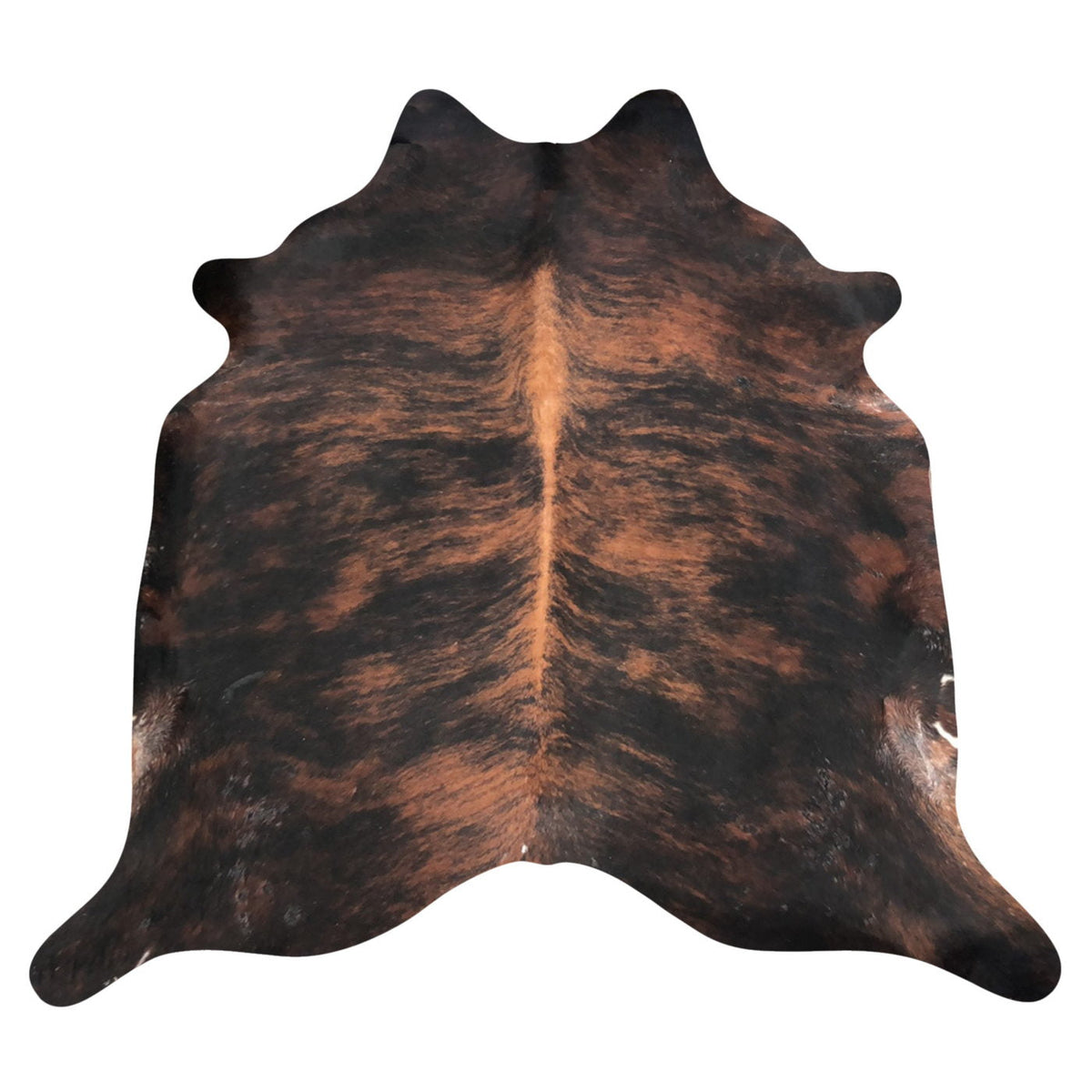 Natural Brazilian Cowhide Rug -  Espresso, Mocha & Ivory