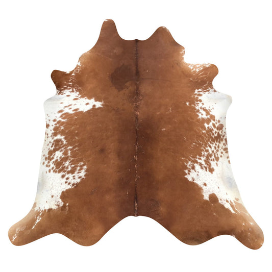 Natural Brazilian Cowhide Rug -  Mocha & Ivory