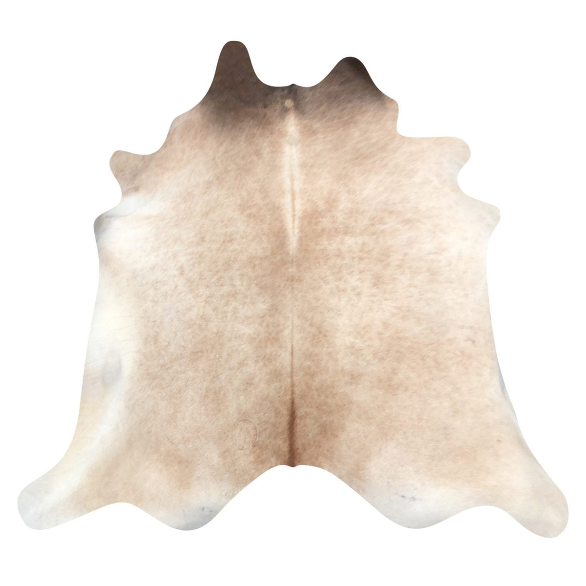 Natural Brazilian Cowhide Rug -  Caramel & Ivory