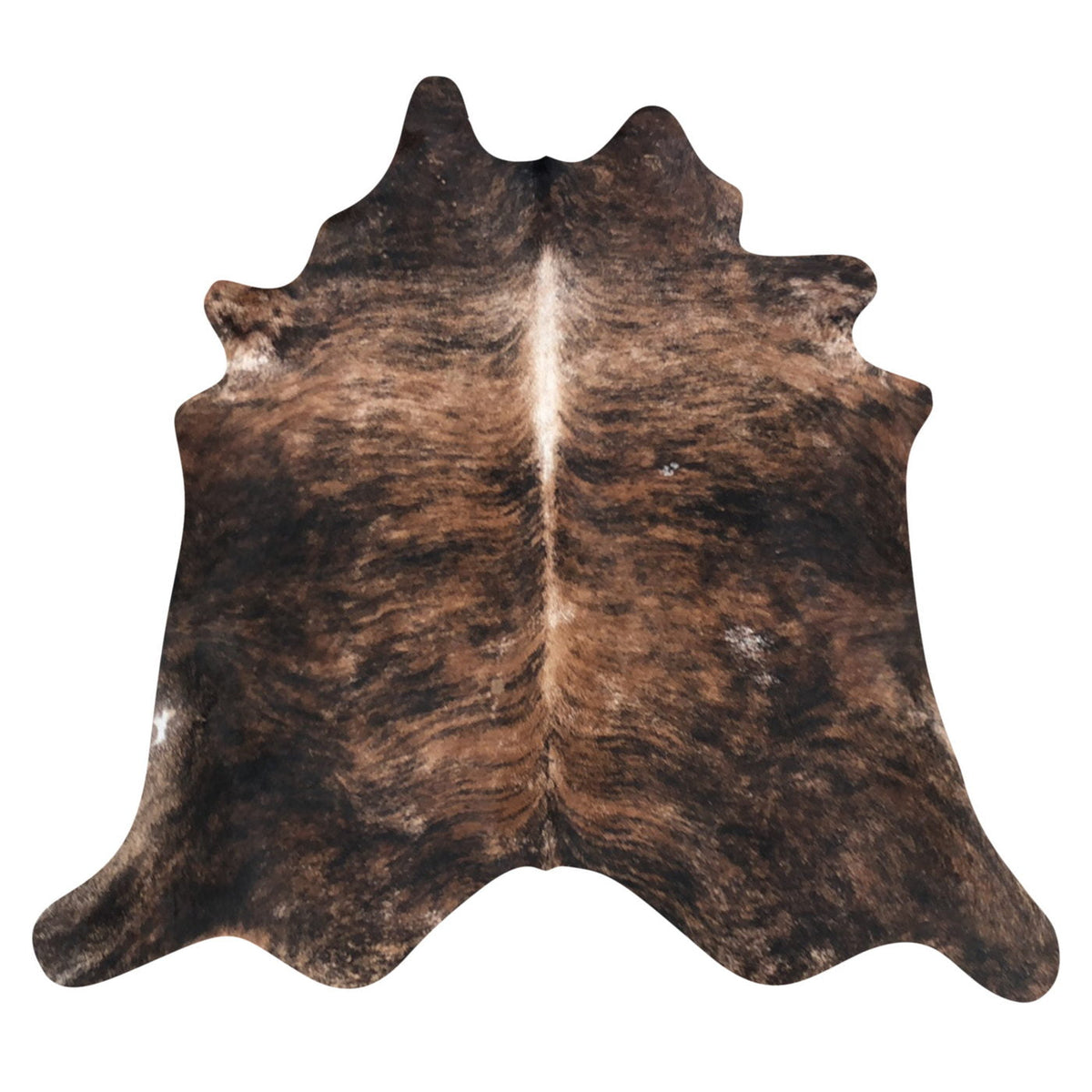 Natural Brazilian Cowhide Rug -  Mocha, Espresso & Ivory