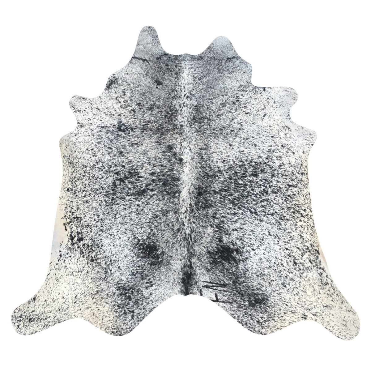 Natural Brazilian Cowhide Rug -  Espresso & Ivory
