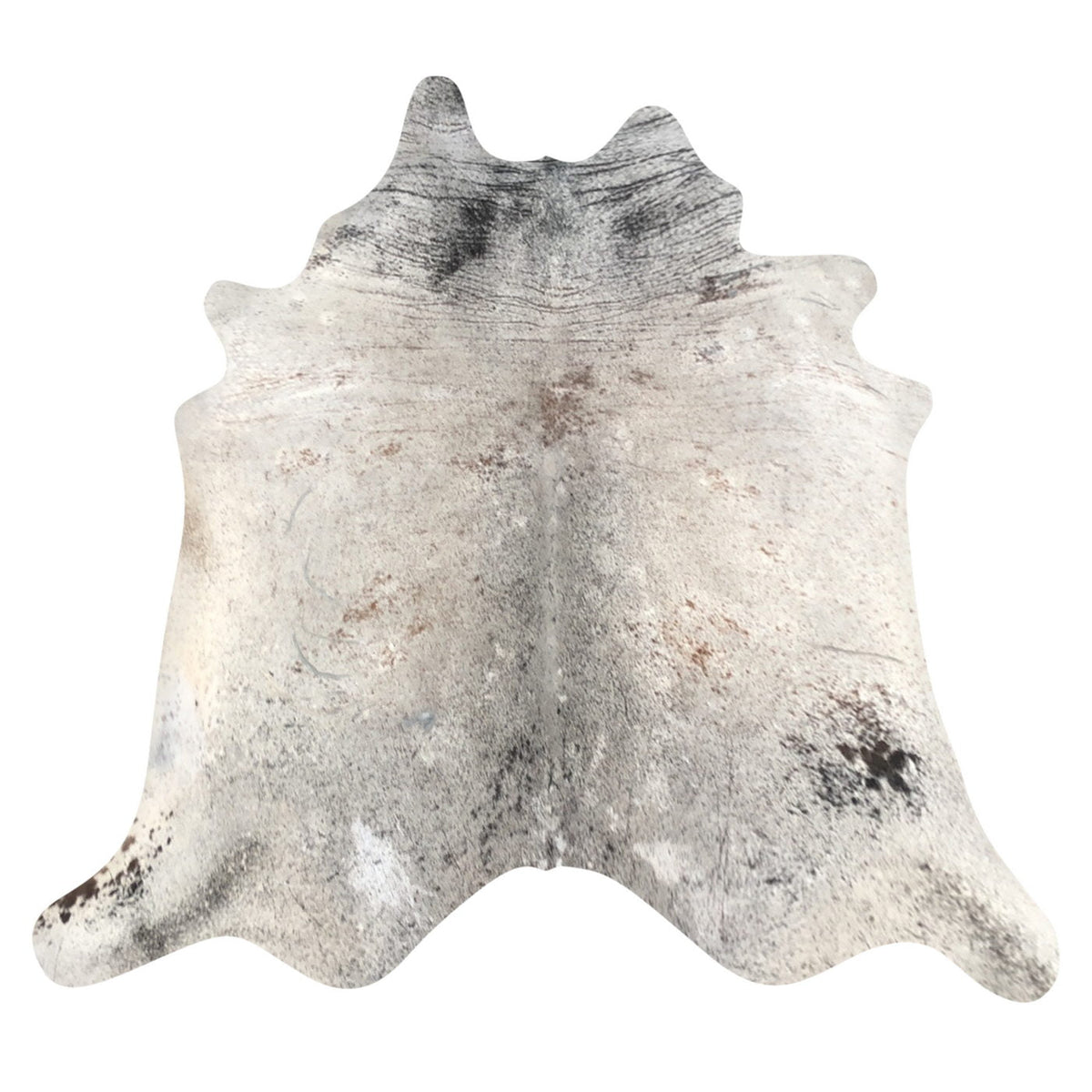 Natural Brazilian Cowhide Rug -  Taupe, Ivory & Espresso