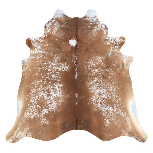 Natural Brazilian Cowhide Rug -  Mocha & Ivory