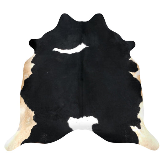 Natural Brazilian Cowhide Rug -  Espresso, Caramel & Ivory