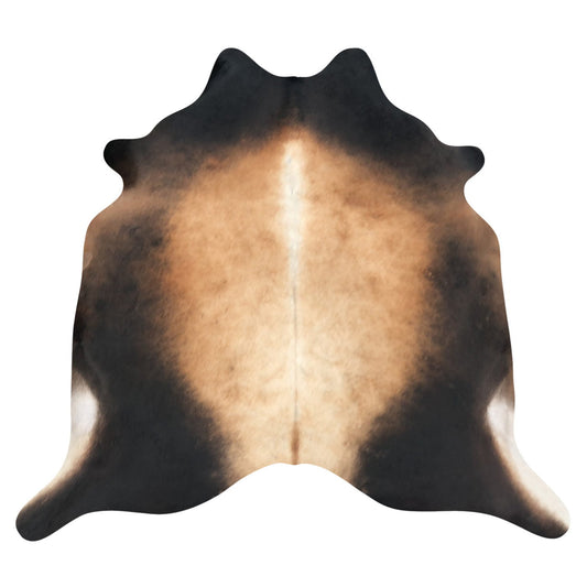 Natural Brazilian Cowhide Rug -  Caramel, Espresso & Ivory