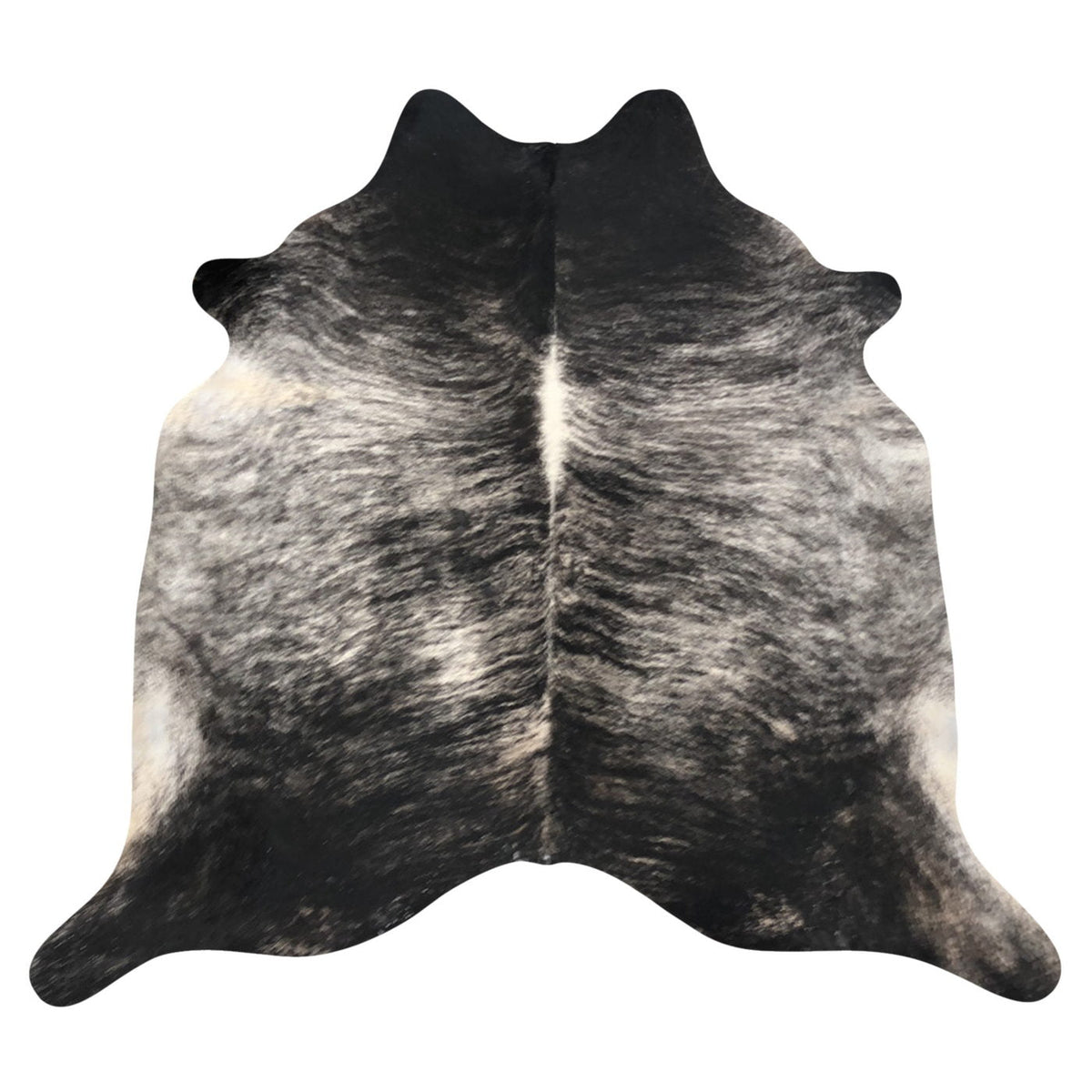 Natural Brazilian Cowhide Rug -  Espresso, Taupe & Ivory