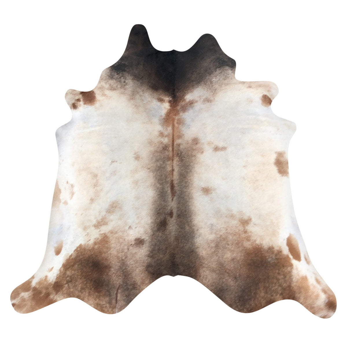 Natural Brazilian Cowhide Rug -  Mocha, Ivory & Espresso