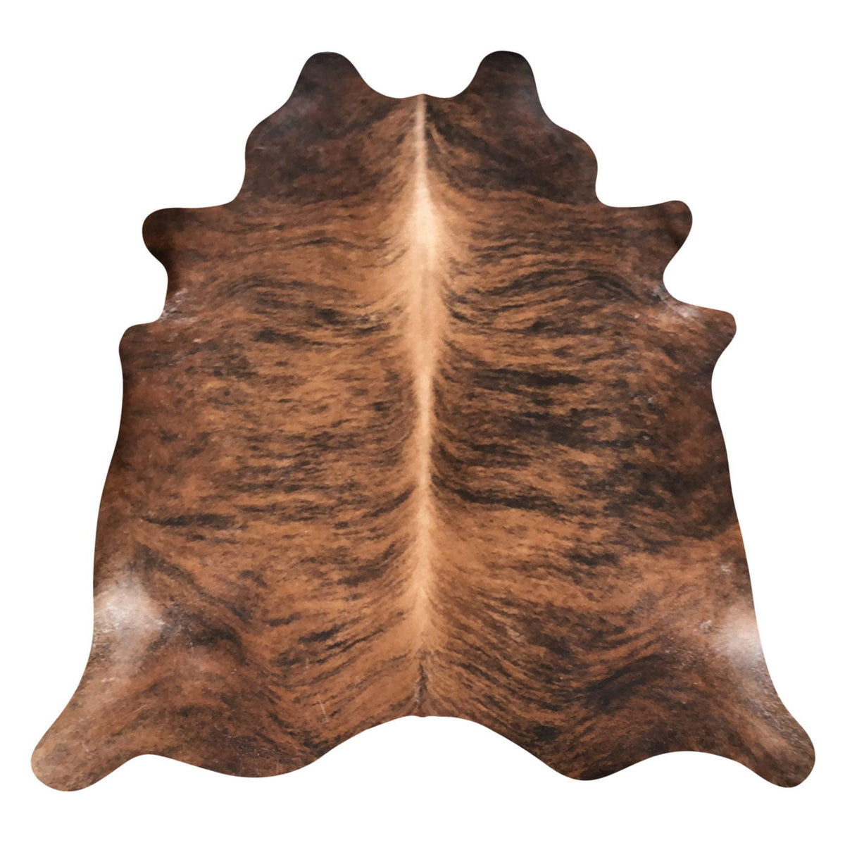 Natural Brazilian Cowhide Rug -  Mocha, Espresso & Ivory