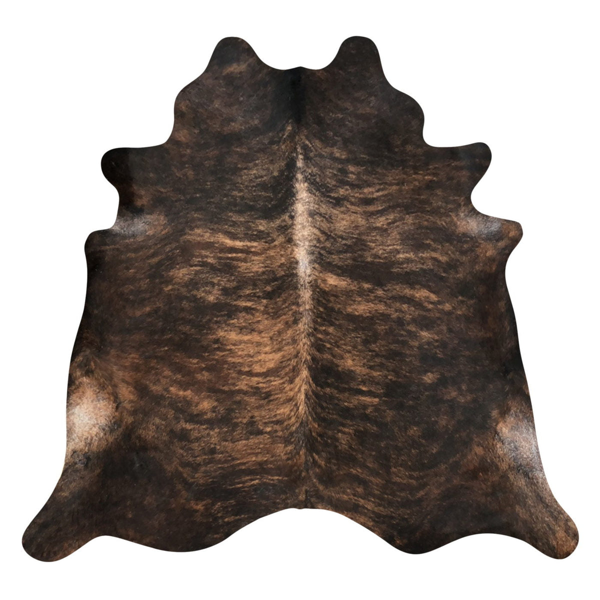 Natural Brazilian Cowhide Rug -  Espresso, Mocha & Ivory