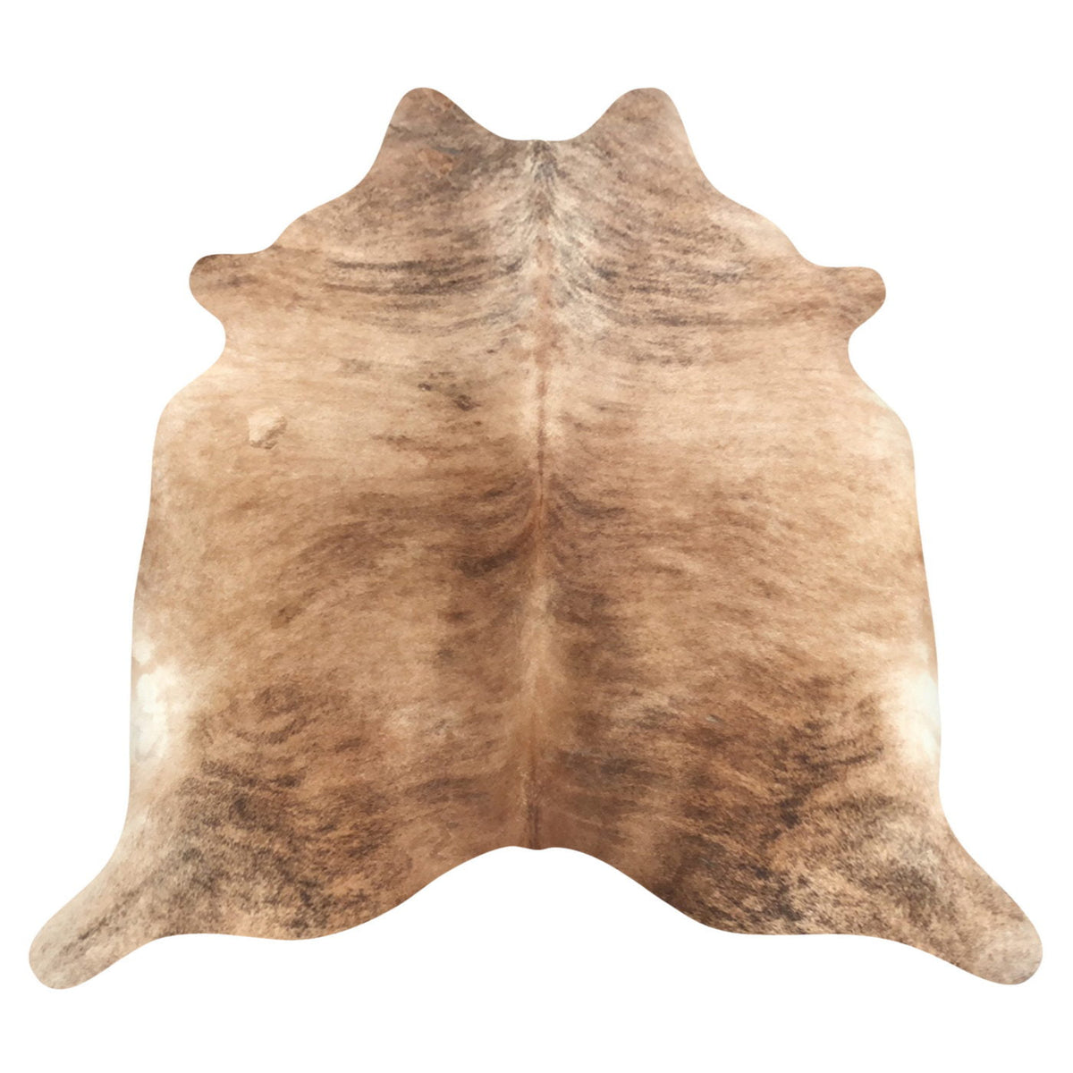 Natural Brazilian Cowhide Rug -  Caramel, Espresso & Ivory