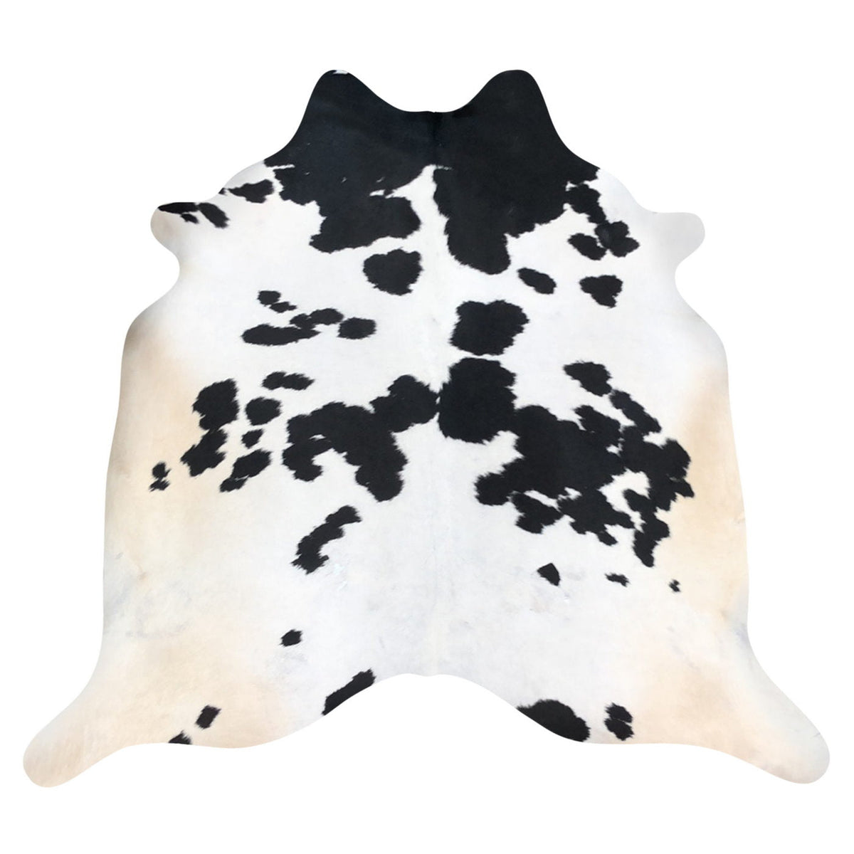 Natural Brazilian Cowhide Rug -  Espresso, Ivory & Beige