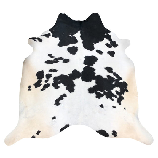 Natural Brazilian Cowhide Rug -  Espresso, Ivory & Beige