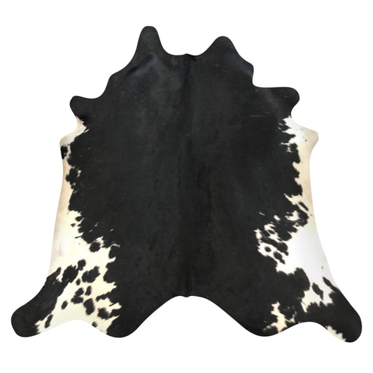 Natural Brazilian Cowhide Rug -  Espresso & Ivory
