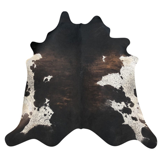 Natural Brazilian Cowhide Rug -  Espresso, Taupe & Mocha
