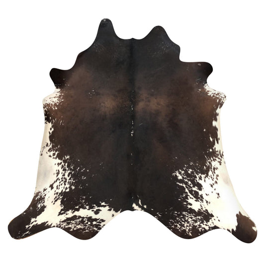 Natural Brazilian Cowhide Rug -  Espresso, Mocha & Ivory