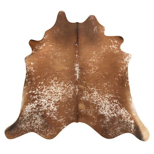 Natural Brazilian Cowhide Rug -  Mocha & Ivory
