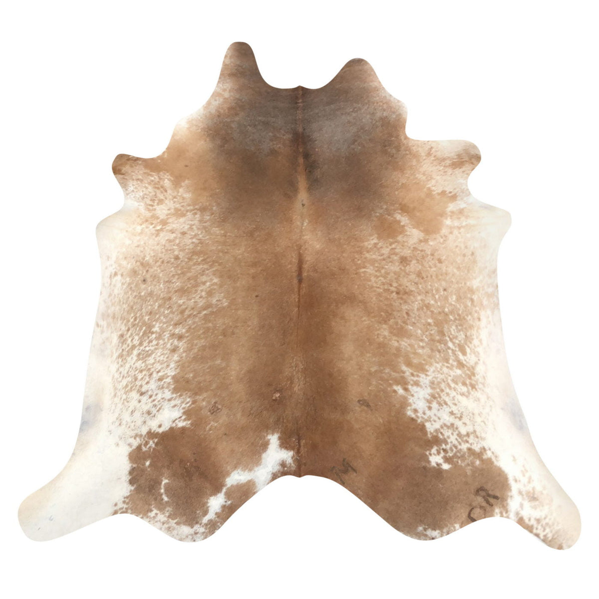 Natural Brazilian Cowhide Rug -  Caramel & Ivory