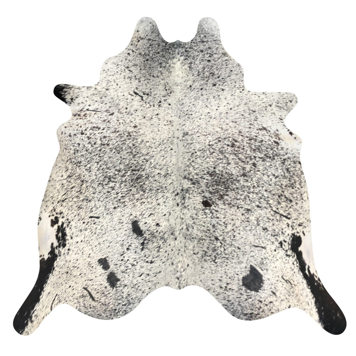 Natural Brazilian Cowhide Rug -  Espresso & Ivory