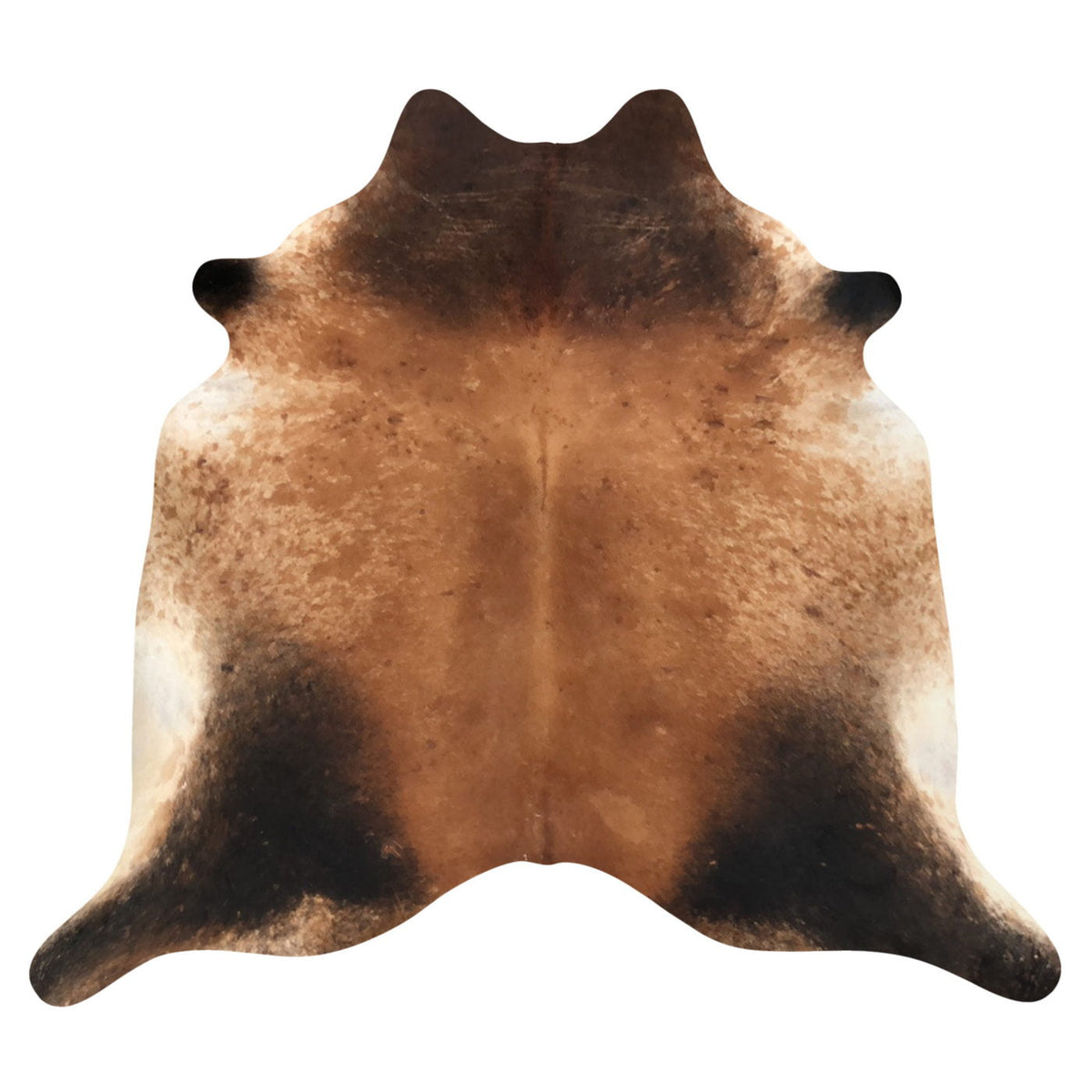 Natural Brazilian Cowhide Rug -  Mocha, Espresso & Ivory
