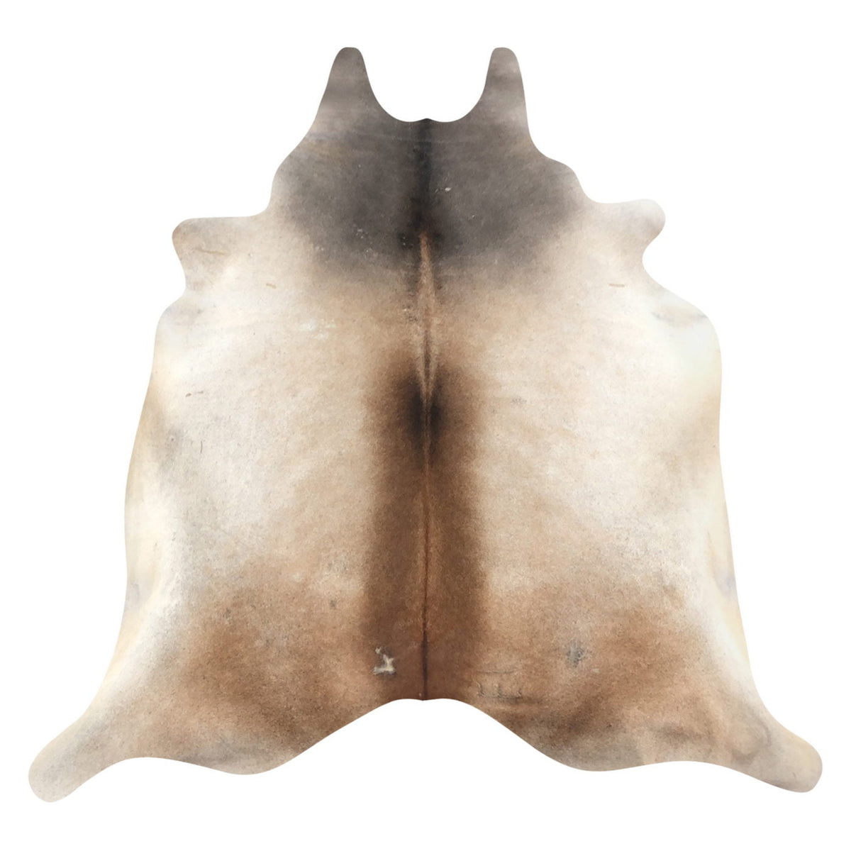 Natural Brazilian Cowhide Rug -  Caramel, Ivory & Taupe