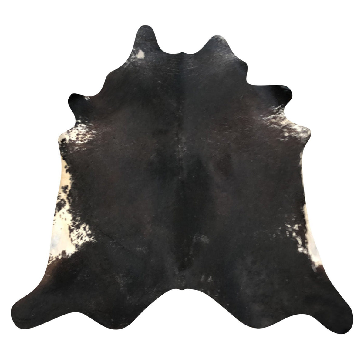 Natural Brazilian Cowhide Rug -  Espresso & Ivory