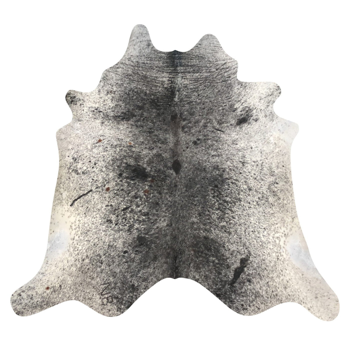 Natural Brazilian Cowhide Rug -  Espresso & Ivory
