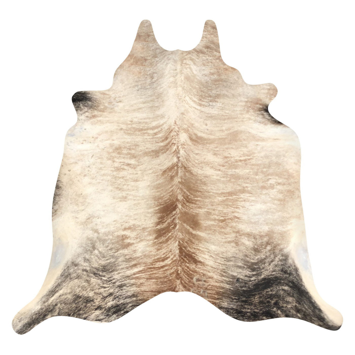 Natural Brazilian Cowhide Rug -  Caramel, Ivory & Espresso