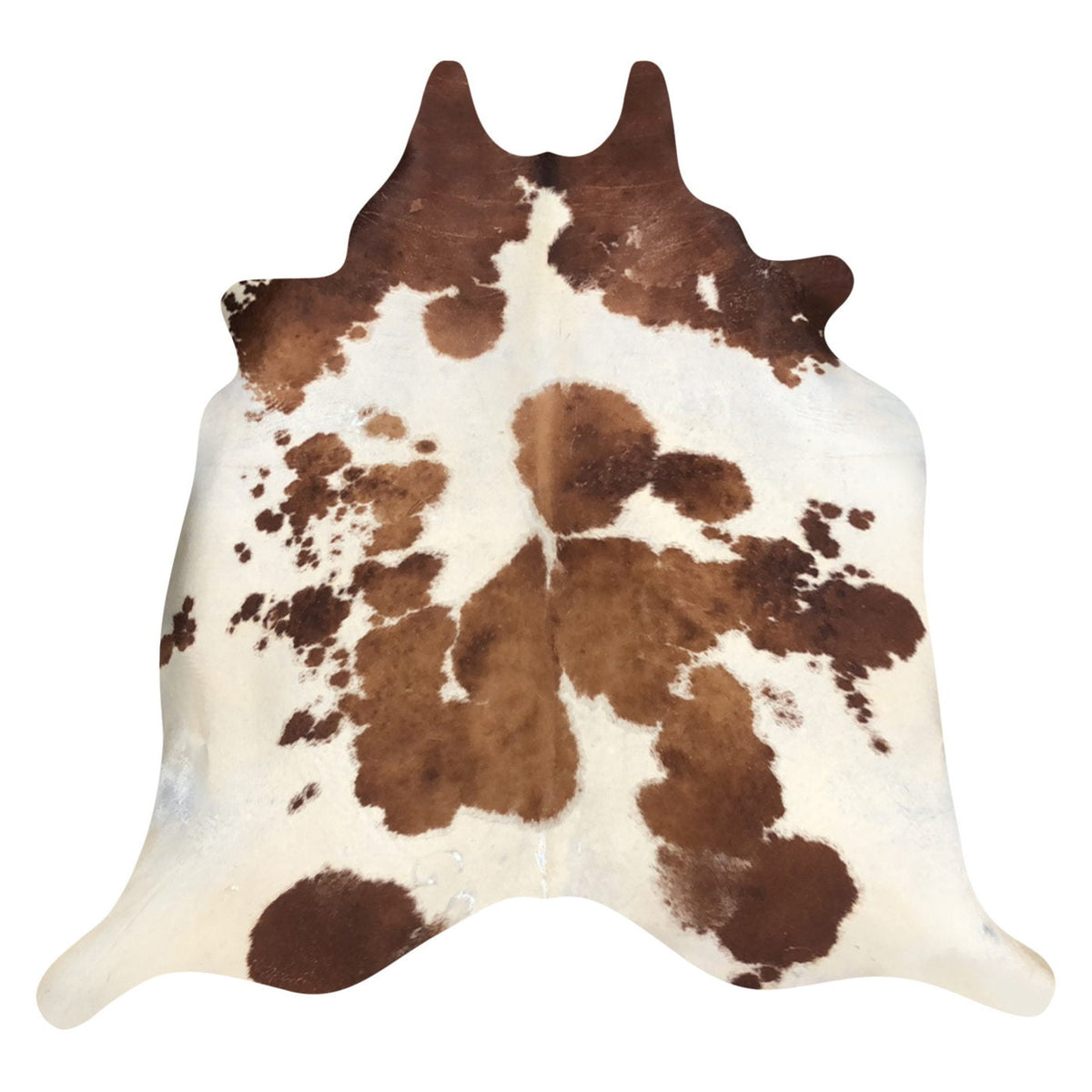 Natural Brazilian Cowhide Rug -  Mocha & Ivory