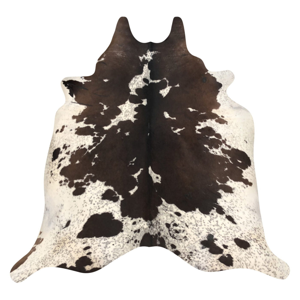 Natural Brazilian Cowhide Rug -  Chocolate, Espresso & Taupe