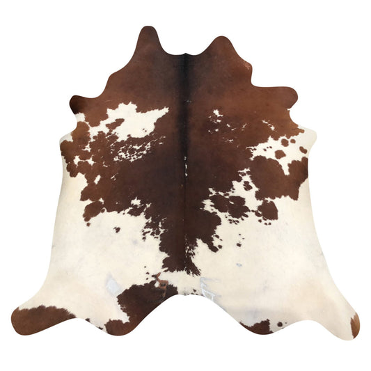 Natural Brazilian Cowhide Rug -  Mocha & Ivory