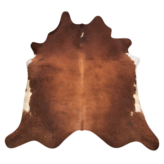 Natural Brazilian Cowhide Rug -  Mocha & Ivory