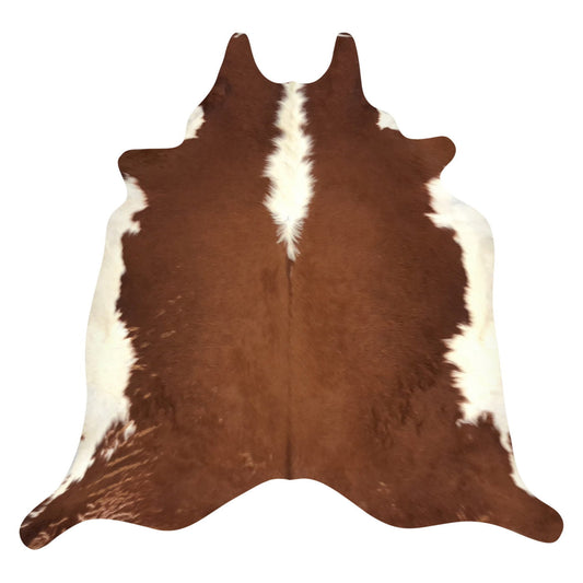 Natural Brazilian Cowhide Rug -  Mocha & Ivory