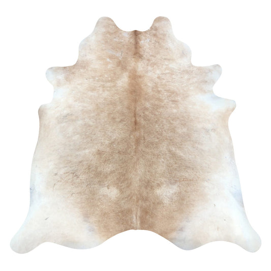Natural Brazilian Cowhide Rug -  Caramel & Ivory