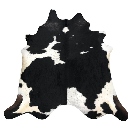 Natural Brazilian Cowhide Rug -  Espresso, Taupe & Ivory