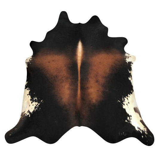 Natural Brazilian Cowhide Rug -  Espresso, Mocha & Ivory