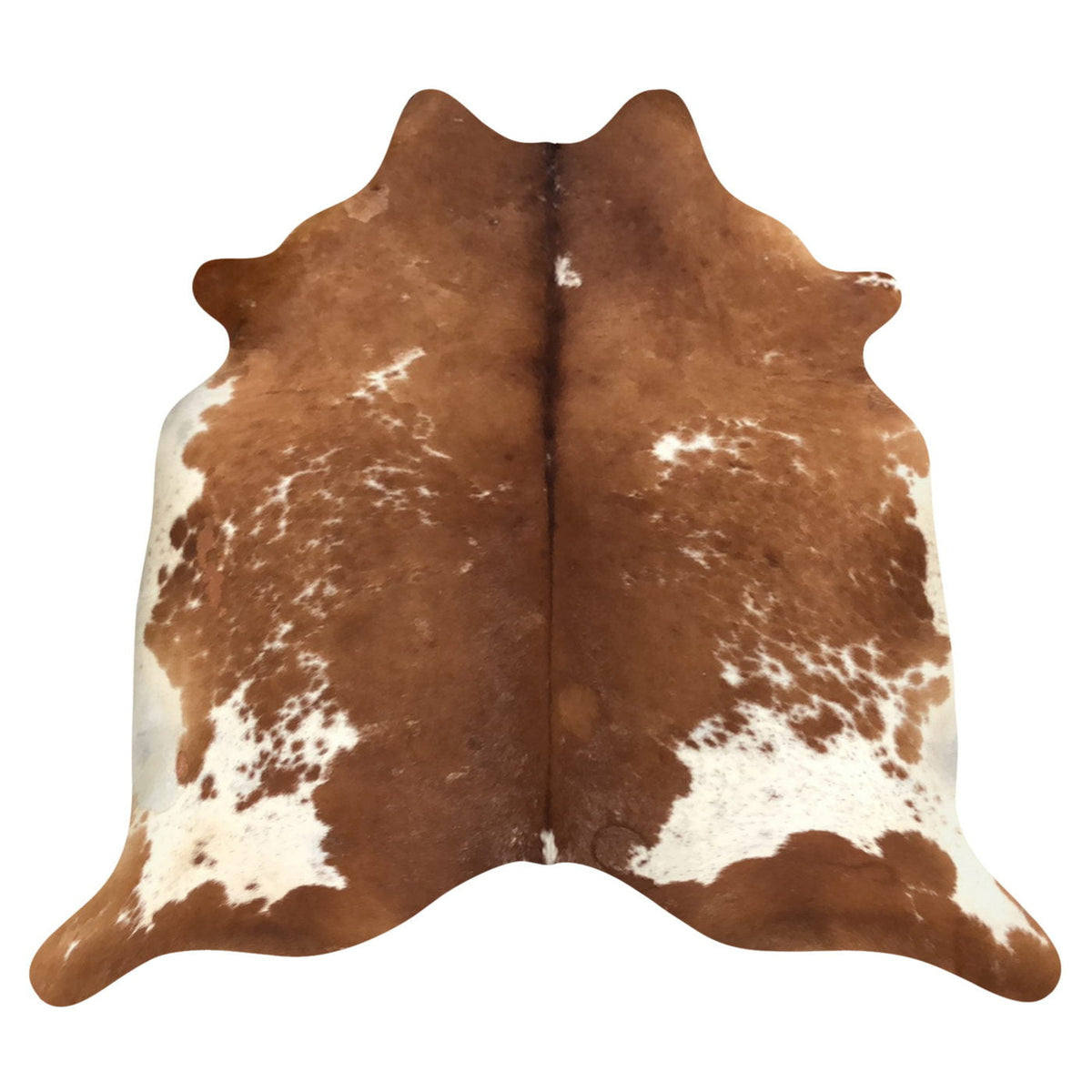 Natural Brazilian Cowhide Rug -  Mocha & Ivory