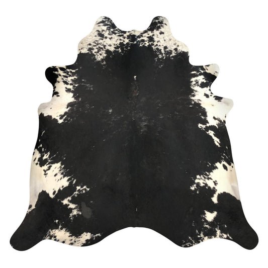 Natural Brazilian Cowhide Rug -  Espresso & Ivory