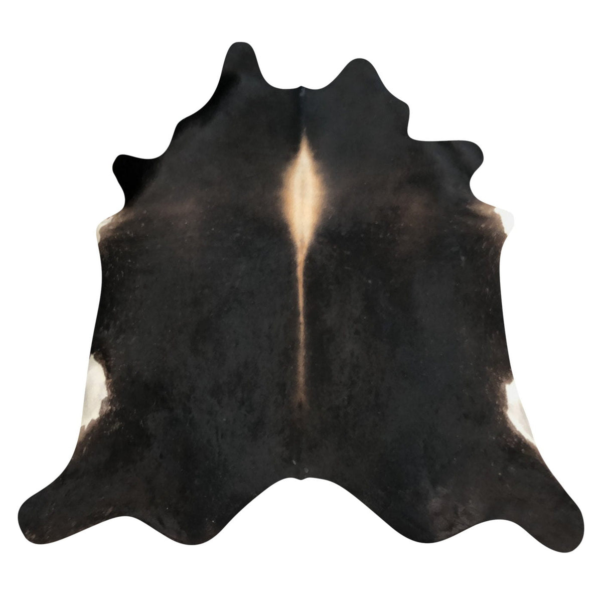 Natural Brazilian Cowhide Rug -  Espresso, Caramel & Ivory